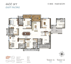 Rajapushpa Aurelia Floor Plan9